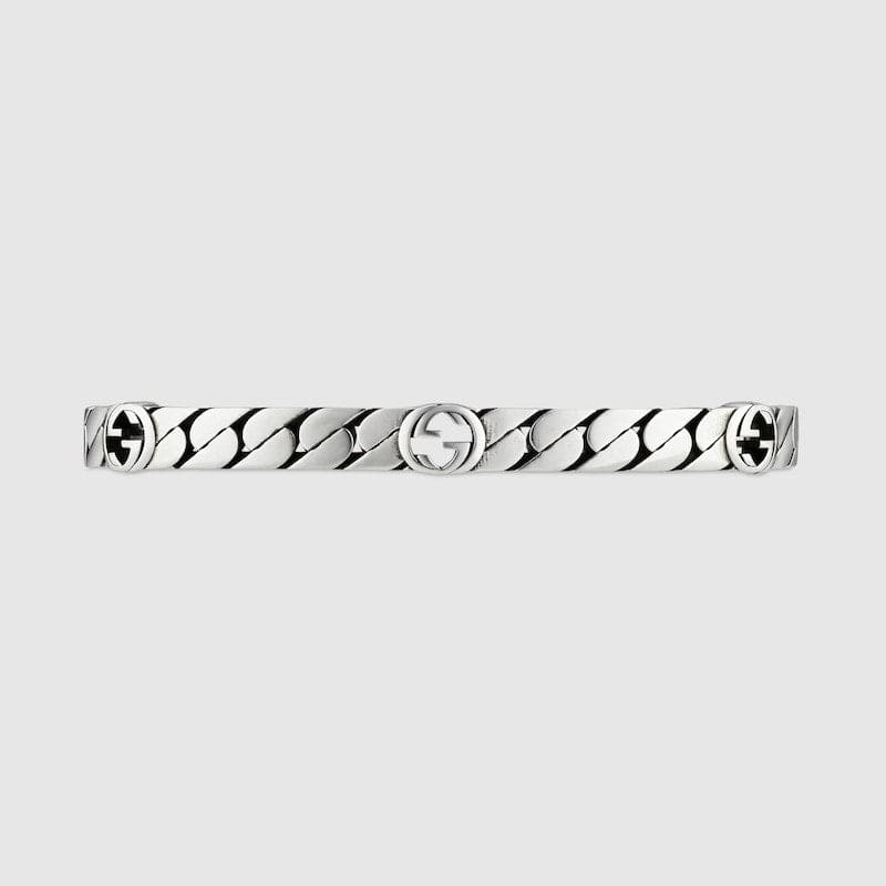 Double Gucci Interlocking Gucci Cuff Bracelet