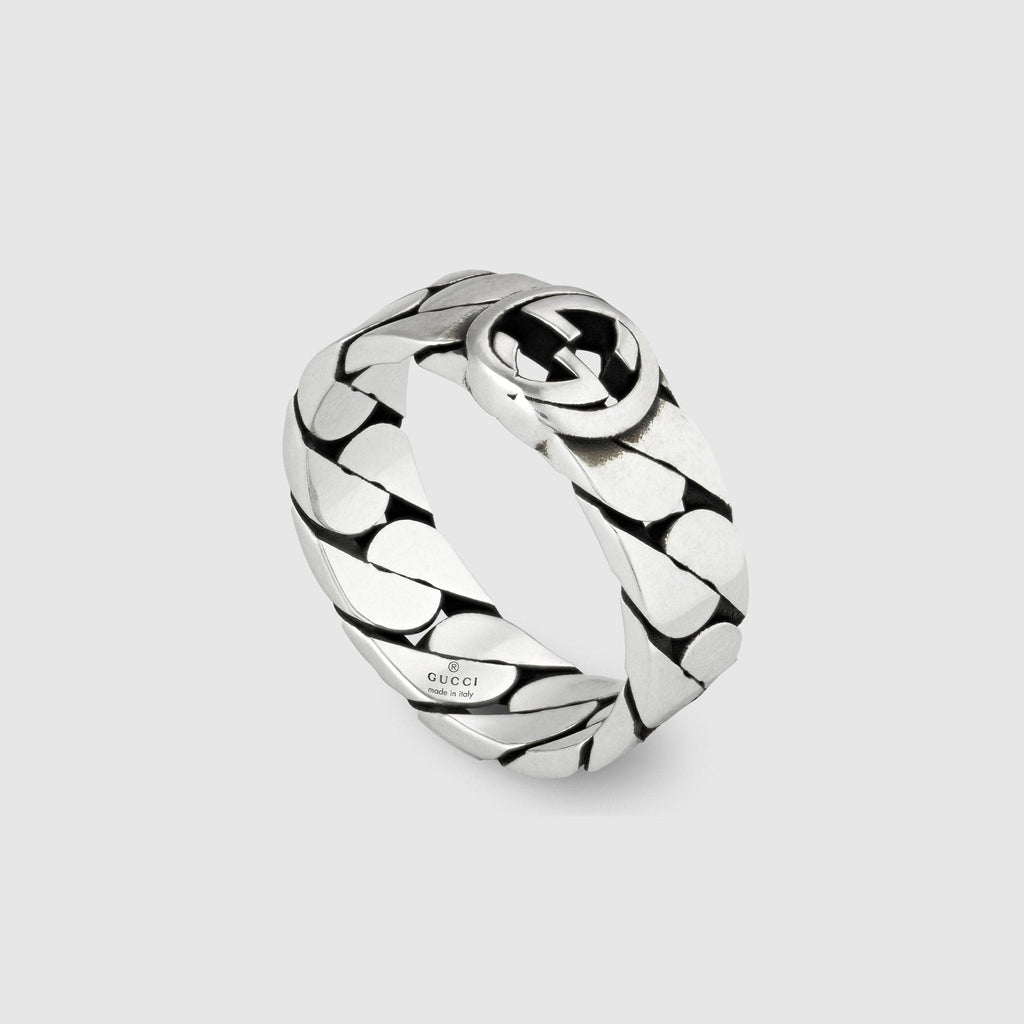 Double Gucci Interlocking Gucci Wide Ring