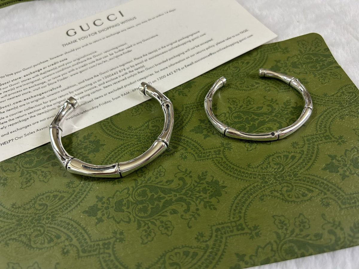 Double Gucci Bamboo Bangle Bracelet