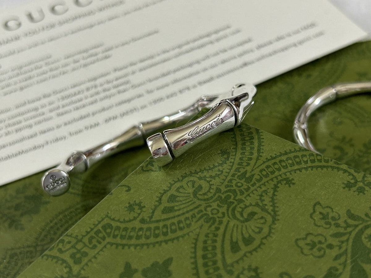 Double Gucci Bamboo Bangle Bracelet