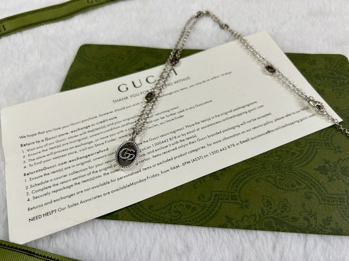 Double Gucci Pendant Necklace