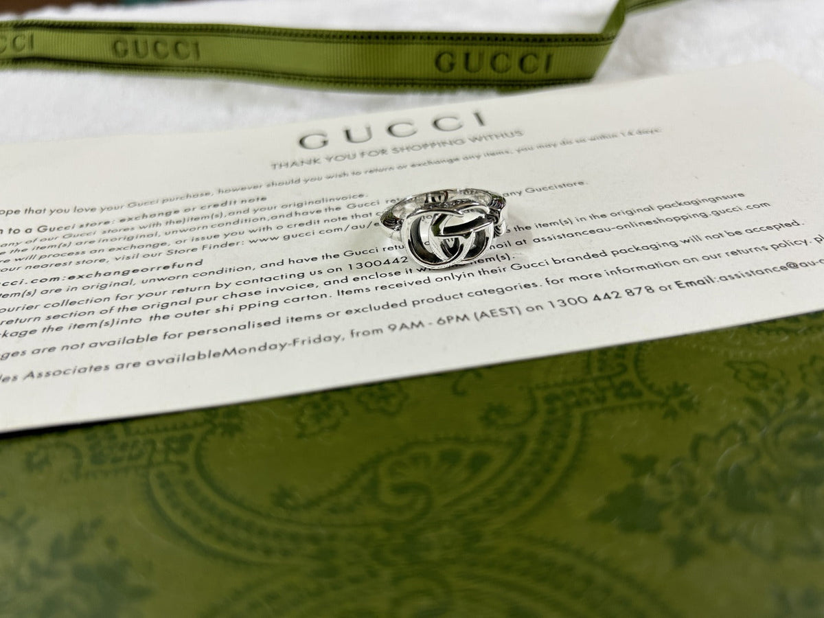 Double Gucci Marmont Key Open Ring