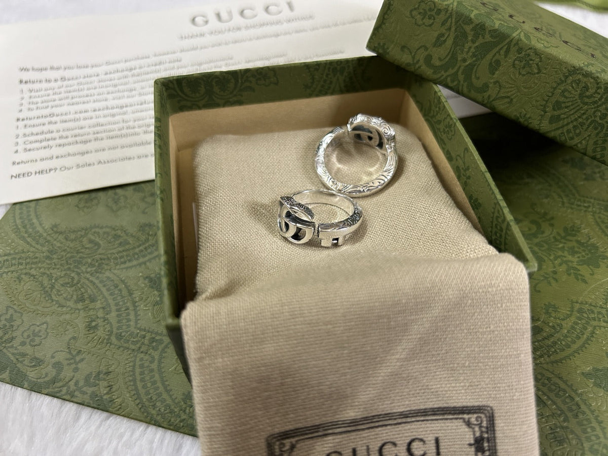 Double Gucci Marmont Key Open Ring