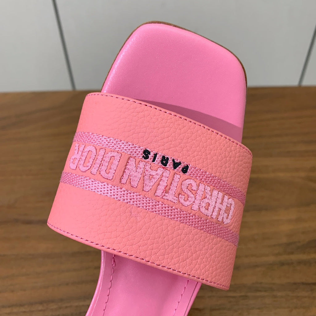 DIOR 25S HIGH-HEEL SANDALS 40 MM IN PINK CALFSKIN