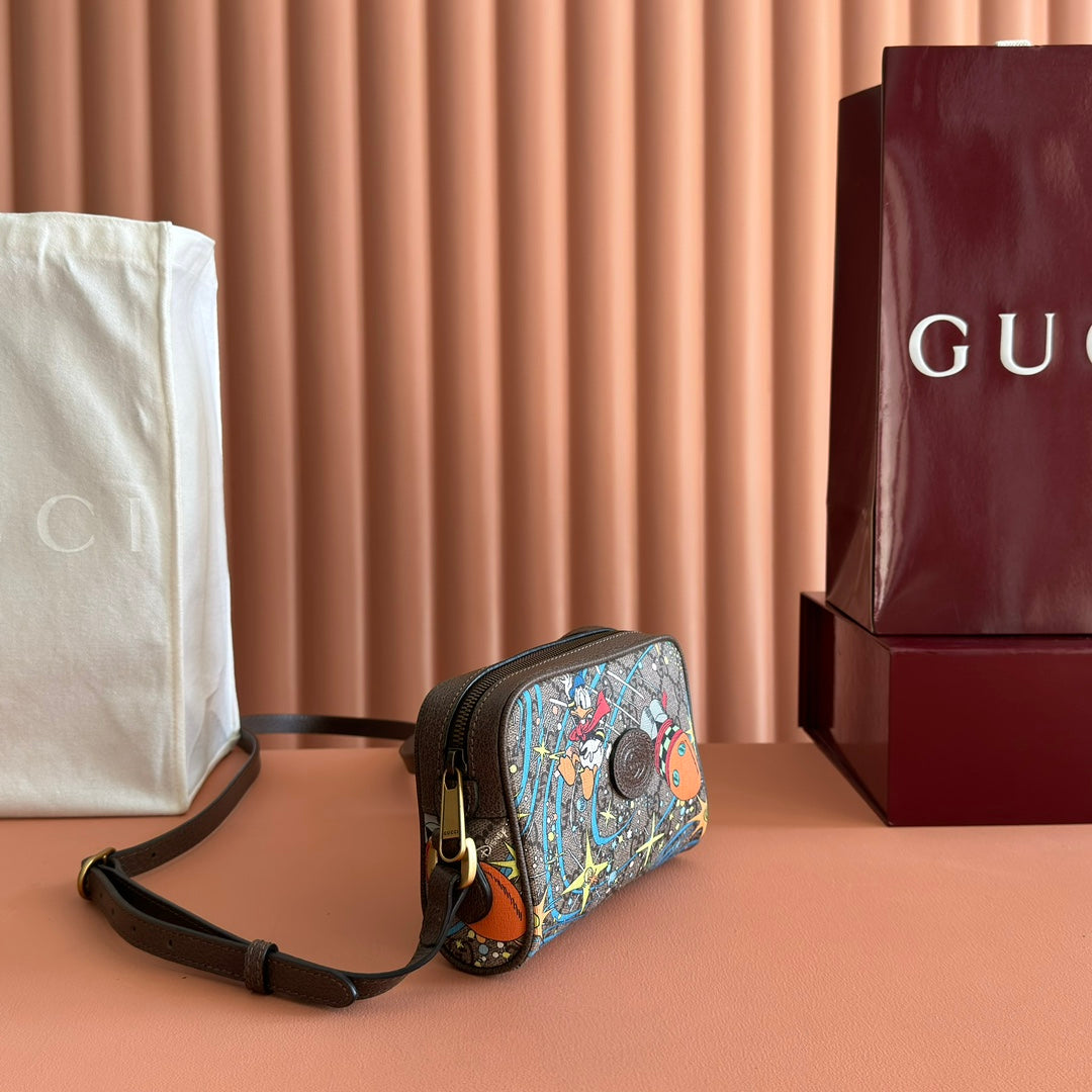 GUCCI 25S SHOULDER BAG 18 CM IN MULTICOLOR CALFSKIN