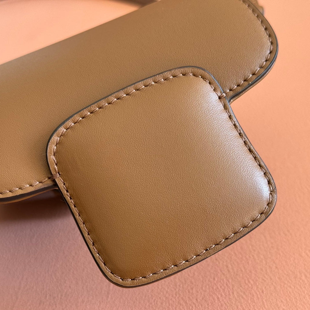 GUCCI 26S HORSEBIT 1955 BAG 13 IN BROWN CALFSKIN