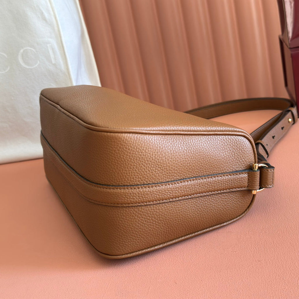 GUCCI 26S SHOULDER BAG 31 IN BROWN CALFSKIN
